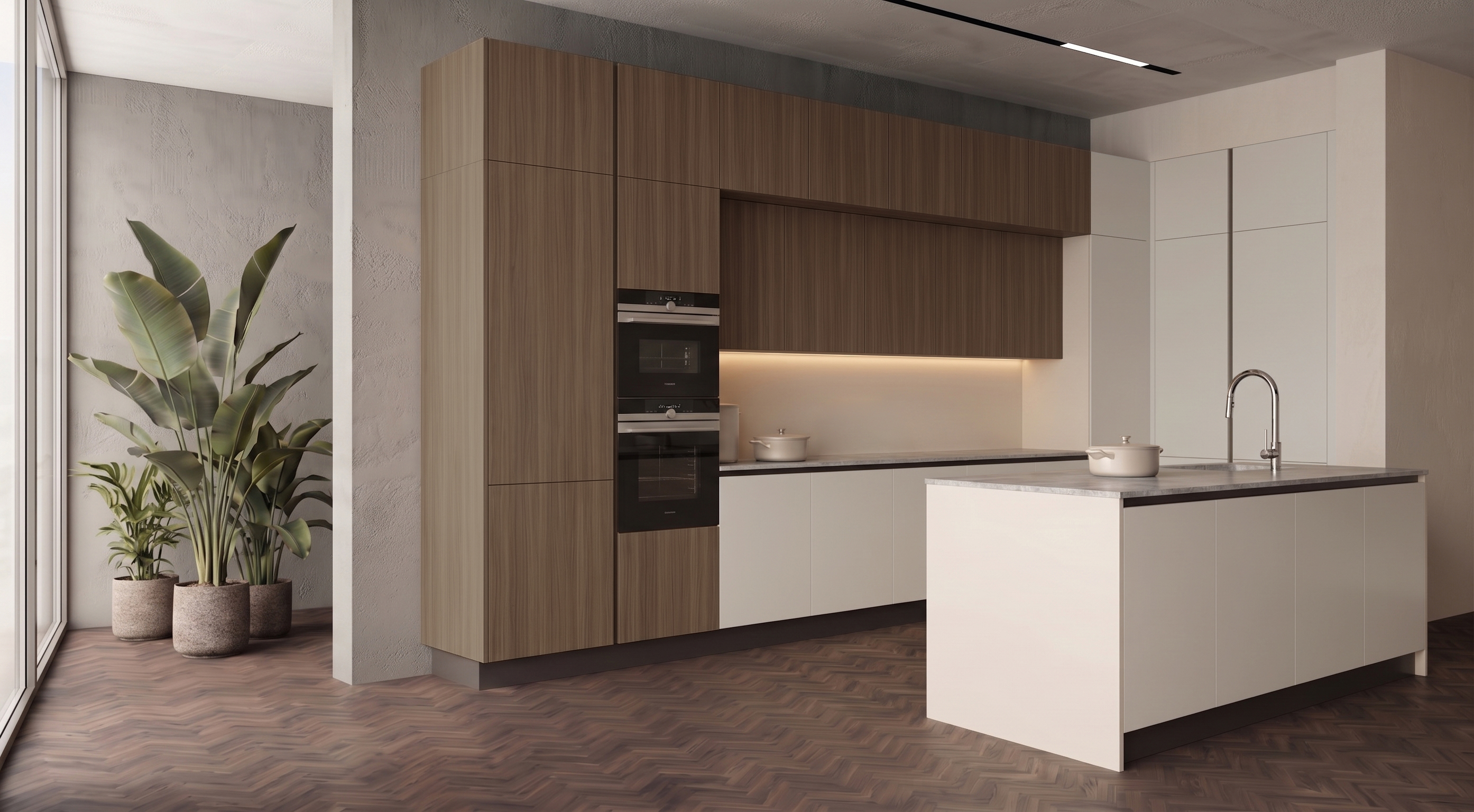 Baysen kitchen — island and cabinetry